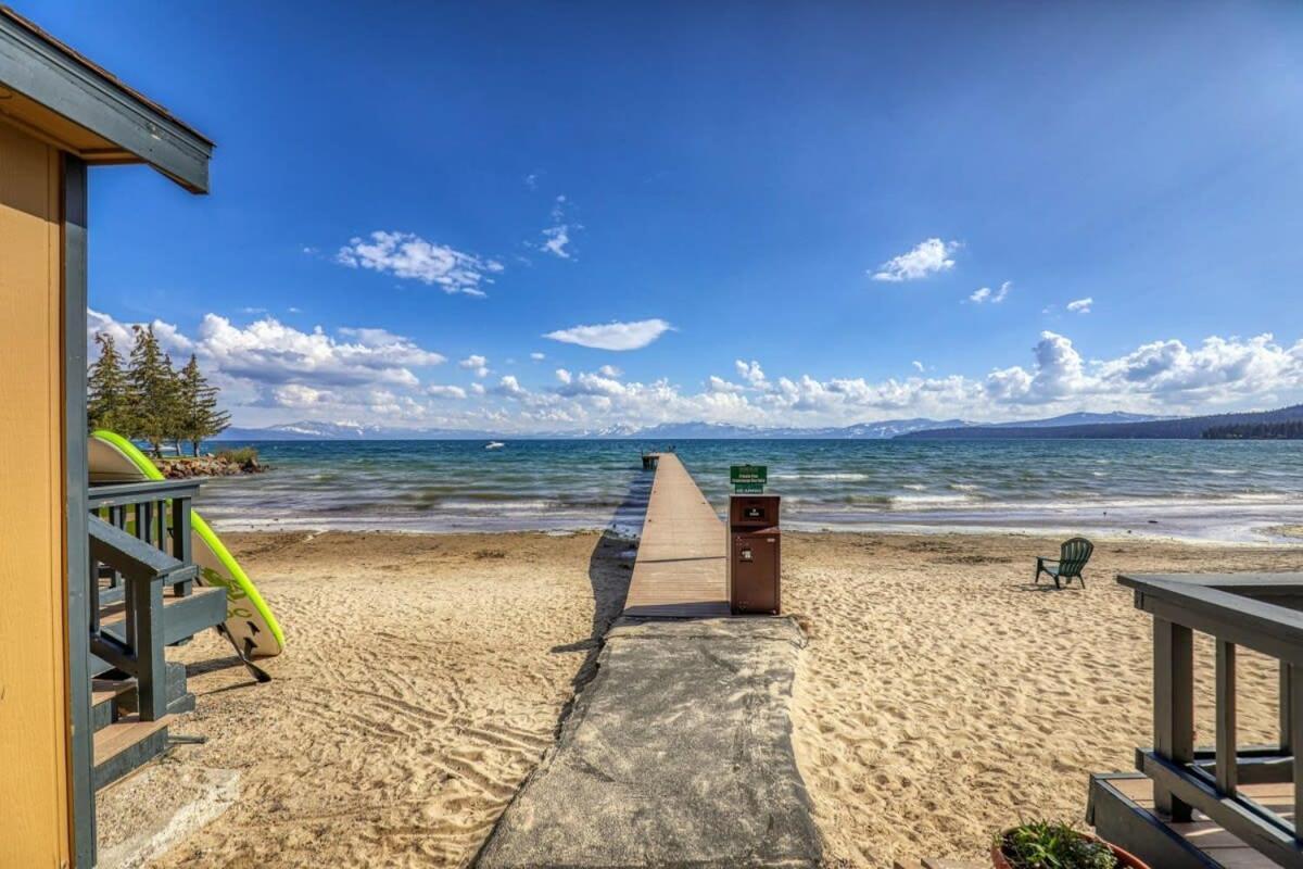 Lakeside Studio Steps From The Beach タホ・ビスタ エクステリア 写真